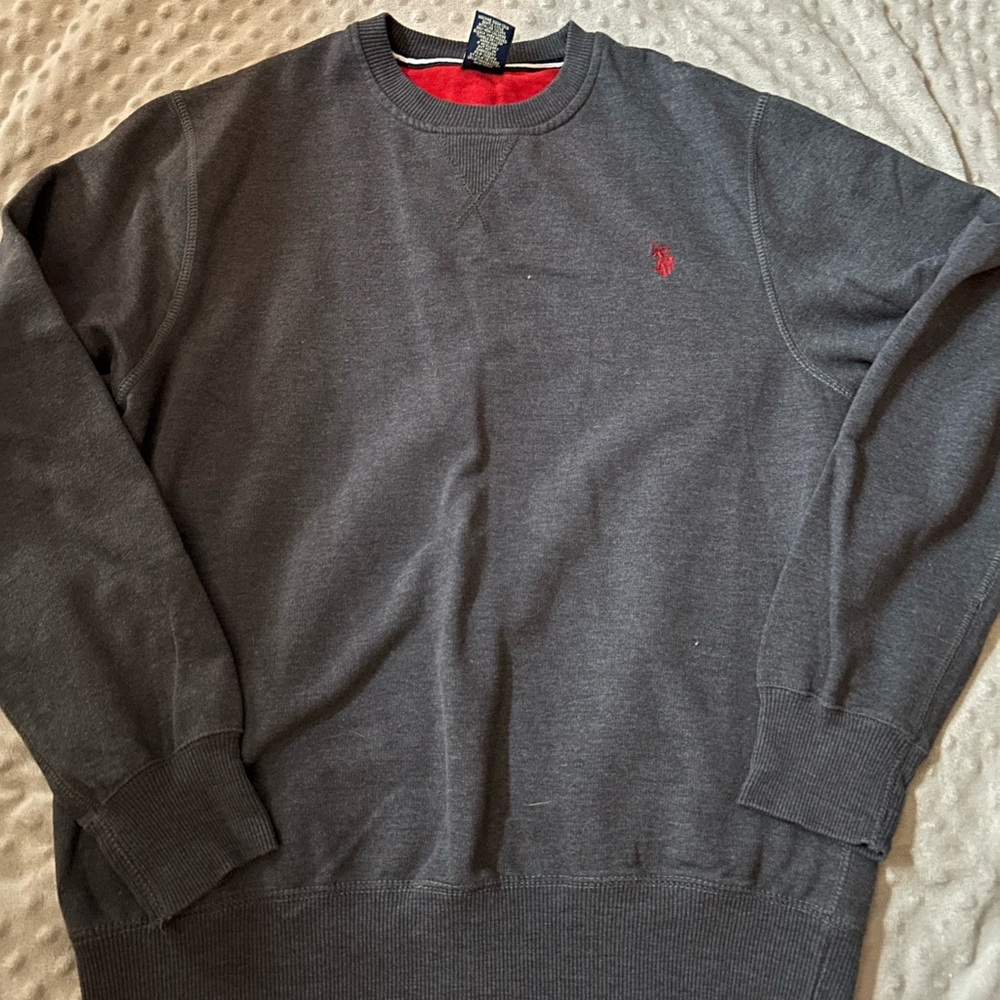 U.S. Polo Assn. Charcoal Crewneck Sweater